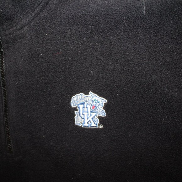 Starter‎ Fleece Black Vtg Logo U of Kentucky Wildcats Pullover Sz. L (AA2) - Picture 3 of 5